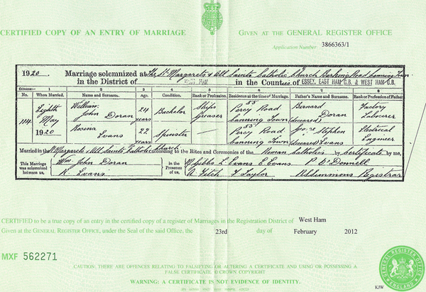What Is Marriage Certificate Serial Number